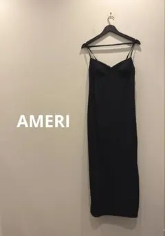 AMERI アメリ カップ付き キャミドレス ワンピース ブラック Mのサムネイル