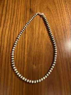 ナバホパールネックレス 5mm 40cm silver925 Navajo