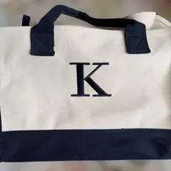 イニシャルK キャンバストートバッグ