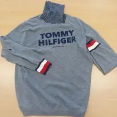 TOMMY HILFIGER グレー タートルネックセーター