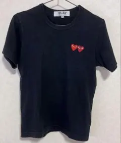 PLAY COMME des GARÇONS 黒 Tシャツ ハート刺繍