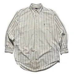 d*9様 ポロラルフローレンオックスフォードストライプシャツ 90sヴィンテージ