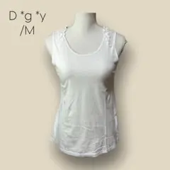 2384 【D *g *y】　タンクトップ　インナー　レース　M　しろ　ホワイト