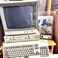 PC-9821Xn，液晶ディスプレイ、キーボード、マウスセット、占いソフト3点付 PC-9821Xn，液晶ディスプレイ、キーボード、マウスセット、占いソフト3