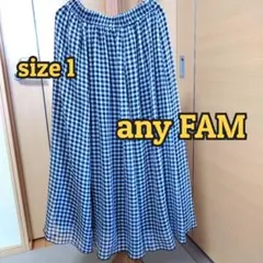 anyFAM フレアロングスカート size1