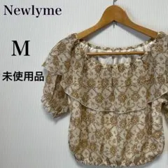 【M】レディース カットソー ブラウス 半袖 オフショルダー 薄手 涼しげ