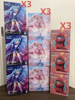 初音ミク MIKU 超人気　フィギュア 9体セット