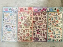 海外限定　サンリオコラボ 3Dシール　4点セット