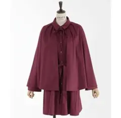 axes femme ロングケープセットミニワンピース