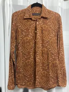 ETRO ペイズリー柄 長袖シャツ S
