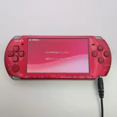 動作品　PSP3000 本体 レッド赤