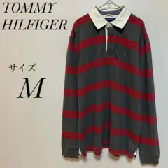 トミーヒルフィガー　TOMMY HILFIGER ラガーシャツ　サイズM