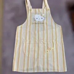 お値下げ。保育士⭐︎ハローキティ ストライプエプロン