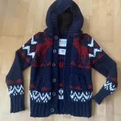 Abercrombie & Fitch フード付きニットジャケット M