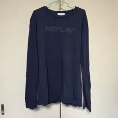Replay リプレイ　長袖カットソー ロンT ネイビーのサムネイル