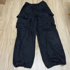 GU ブラック カーゴパンツ キッズ　M 150
