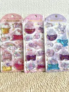 ウォーターインシール サンリオ ハローキティ マイメロディ クロミ　3枚セット
