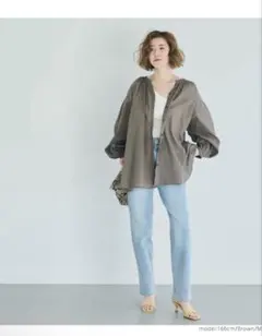 新品未使用 coca ビッグガーゼシャツ ブラウン Mサイズ