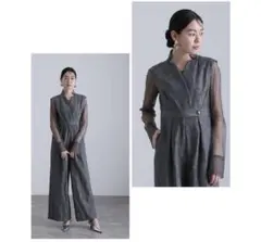 atlo by POUR VOUS グレー ロングドレス