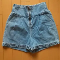裾ロゴ入りハイウエストショートパンツ／ANAP GIRL