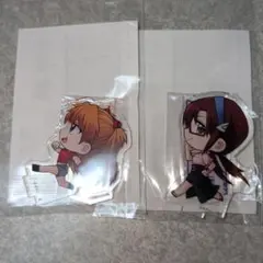 エヴァンゲリオン　アクリルスタンド　アスカ＆マリ