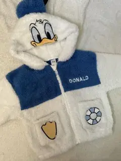 しまむら　RELA ドナルド　フリースアウター もこもこ　なりきりパーカー90㎝