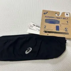 asics RUNNING 2WAY BELT M 黒