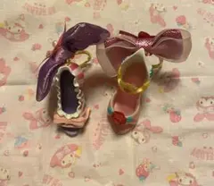東京ディズニーリゾート ラプンツェル　オーロラ姫　靴 プリンセス キーホルダー