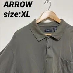 旭*事様 【US古着】アロー 半袖シャツ ポロシャツ 無地 XLのサムネイル