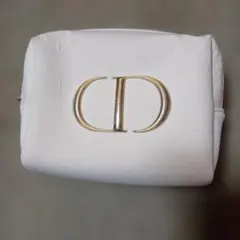 Dior ホワイト ロゴ ポーチ