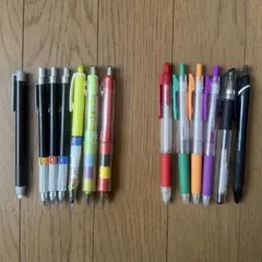 【まとめ売り】シャーペン6本 ボールペン6本 消しゴム1本