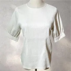 【アーバンリサーチ】ワッフルカットソー/アイボリー/大人ガーリー/半袖