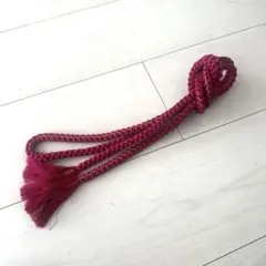 赤紫　帯締め 房付き