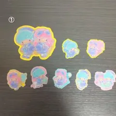 ①サンリオキャラクターズ キキララ フレークシール ♡