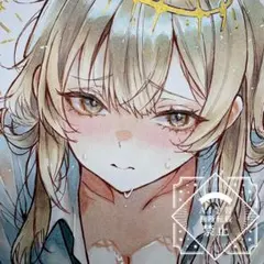 ゆ*り様 一点物 オリジナル 色紙 手描きイラスト アナログ 女の子 創作 原画