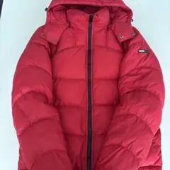 tommy トミーヒルフィガー フード付き赤ダウンジャケット