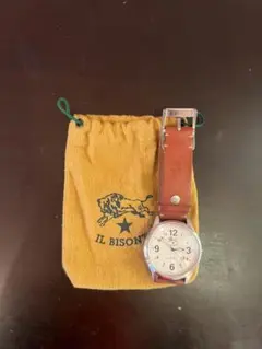 IL BISONTE アナログクォーツ腕時計
