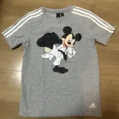美品 adidas アディダス ディズニー ミッキー　空手　Tシャツ 140