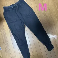 GU スウェットイージーパンツ　黒　M