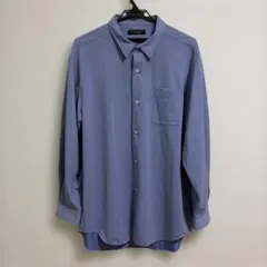 CUSTOM CULTURE レギュラーカラーシャツ ブルー　フリーサイズのサムネイル