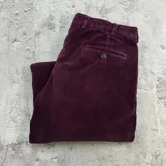 h*u様 ブルックスブラザーズ　コーデュロイパンツ　W37　ボルドー　古着