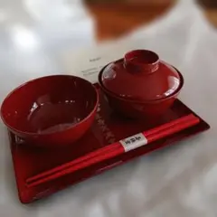 若狭塗お食い初め用食器セット　男の子用