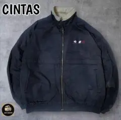 【CINTAS】シンタス企業刺繍ロゴ襟コーズソリッドワークジャケット