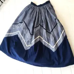 アツキオオニシ☆パッチワークコットンスカートのサムネイル