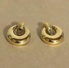 モネ　MONET イヤリング　ビンテージ　程度良好　ゴールドカラー