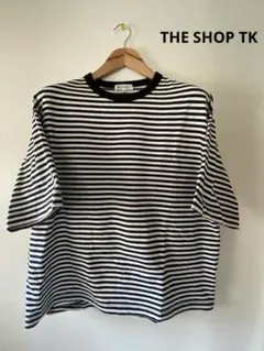 半袖Tシャツ　白×黒　M 【THE SHOP TK】