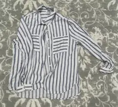 FOREVER 21 ストライプ長袖シャツ L