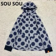SOU SOU ドット　ストライプ　ジャケット　サイクリング　パーカーのサムネイル