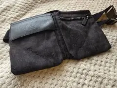 夏セール⤵️GUCCI 希少GG柄 ゴールド系 ウエストポーチ ボディバッグ