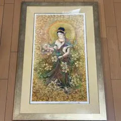 観音様掛け軸　掛け軸　観音様　有難い　御利益　神秘的 観音様掛け軸 掛け軸 観音様 有難い 御利益 神秘的 - メルカリ